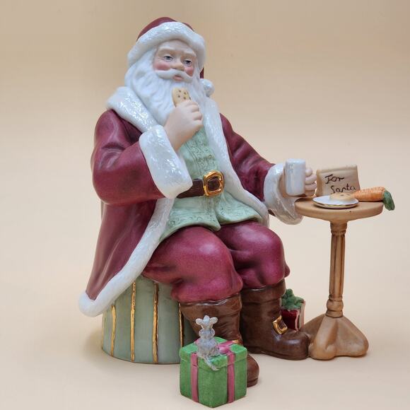 Lenox Cookies For Santa Figurine 6.25" Original Box #816936 - Picture 5 of 16